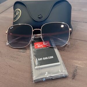 Rose Gold Rimmed Ray Ban Sunglasses - NWOT
